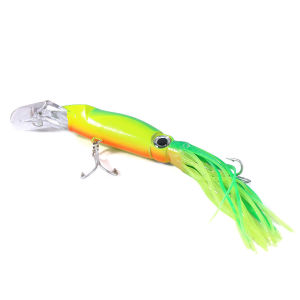 SUKE Fishing Lures 14cm/40g Squid Bionic Fake Bait Silicon Soft Artificial Bait With Hooks Swivels Fishing Lure Baits