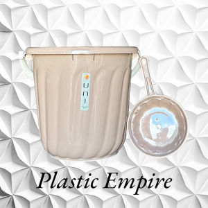 Uniglobal Quality 3in1 Plastic House Hold 22 Litters Timba With Tabo and Stool