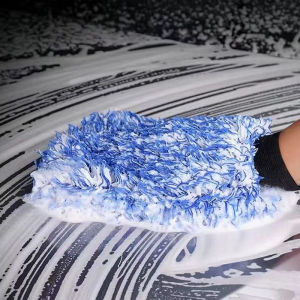 438178 ZXC Car Wash Microfiber Glove Wheels Wash Mitt Non-Slip Soft Easy To Cleaning Car Wheel Mitt Car Accessories