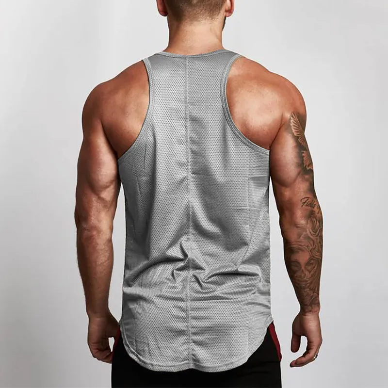 Muscle Guys Brand Thin straps fitness stringer mens gyms tank tops men vest  cotton workout undershirt
