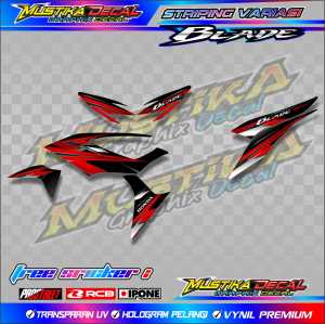 STRIPING VARIASI HONDA BLADE 125 / STICKER LIST VARIASI HONDA BLADE 125