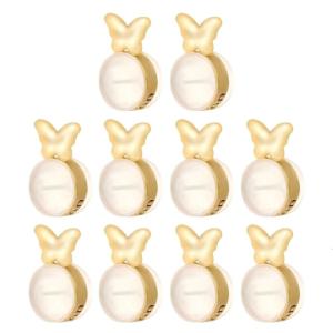 10ชิ้นต่างหูผีเสื้อหลังแบบพกพาตุ้มหูจุกเครื่องมือค้นพบต่างหูสนับสนุนการเปลี่ยนด้านหลัง