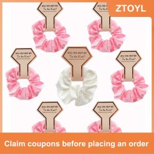 【ZTOYL】 1pcs Phù Dâu Quà Tặng tóc scrunchies bachelorette Đảng Bridal tắm đám cưới lưu niệm đội cô dâu để được haircircle quà Tặng lưu niệm cho khách