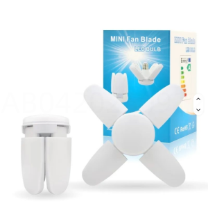 Led Folding Bulb Fan Blade Shaped Led Light Indoor LED Lighting 360 Degree Warehouse