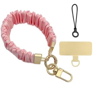 DIXRY Metal Card Mobile Phone Strap Pendant Pleated Design Cell Phone Chain Universal Anti Loss Mobile Phone Lanyard Women/Lady/Girl