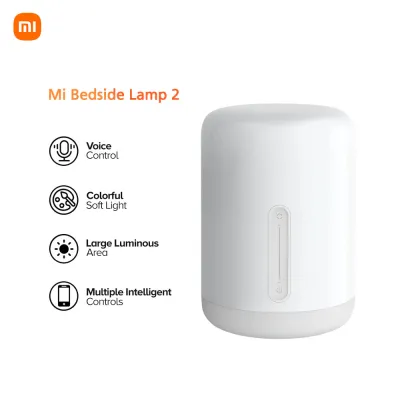 Xiaomi Mi Home Mi Bedside Lamp 2 Works with Google Assistant/Alexa/Apple HomeKit Touch Operated Night Light