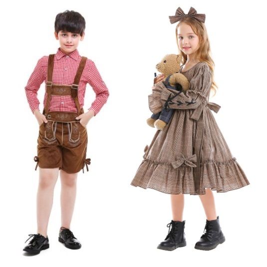 Europe England britisher pupil schoolchild Boys and girls exotic european britain traditional Ethnic costumes dress kids