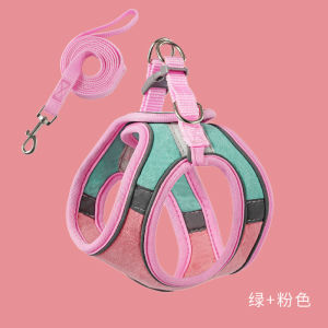 Reflective Cat Harness Vest with Leash Escape-Proof Puppy Harness Rabbit Outdoor Adventure Soft Breathbale