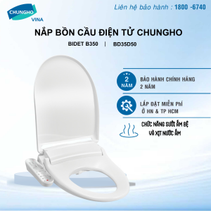 Nắp Bồn Cầu Điện Tử ChungHo B350 Nắp Bồn Cầu Sưởi Ấm Nắp Bồn Cầu Tự Sấy