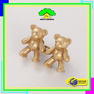 MI-P611 Kancing Pengecil Jeans Beruang Bahan Metal Tombol Penutup Pinggang / Set Kancing Jeans