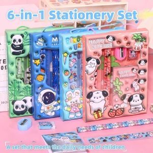 5 In 1 Giveaways Gift Items for Kids Stationery Set Childrens Christmas Pencil Case Box School Gift