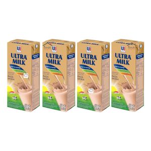4PCS Ultra Milk UHT Mocca Susu Sapi Rasa Moka