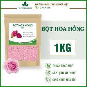 Bột hoa hồng nguyên chất 1kg (Mask dẻo bột làm đẹp từ thiên nhiên) - Chợ Thảo Dược Việt