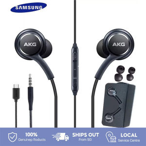 SG [In Stock] Samsung Earphones Wired AKG In Ear Headphones With Mic/ 3.5mm & Type-C In-Ear