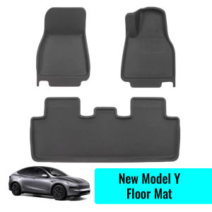 【 Ready Stock 】 BCS Non-slip floor mats For Tesla New Model Y Juniper 3 Highland car waterproof TPE XPE accessories 3Pc/Set Full Set Right Hand Drive 2025