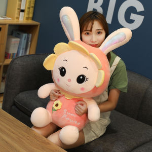ZEEMIN Cute Cartoon Sun Rabbit Doll Soft Plush Toy Child Bunny Sleeping Companion Stuffed Plush Mollusk Bunny Toy