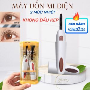 Máy uốn mi cong tự nhiên bằng nhiệt 3 mức điều chỉnh nhiệt độ cổng sạc USB Dụng cụ làm đẹp bằng điện cầm tay Brosi