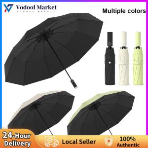 【Vodool】 Fully Automatic Reverse Folding Umbrella Windproof Small Portable Umbrella 16 Bones Protection Umbrella for Car Backpack