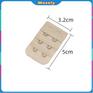 Masely Ladies Bra Extender Extension Strap Black & Skin 2/3/4 Hooks