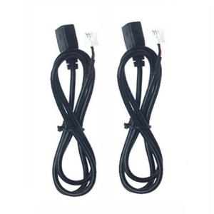 Car Stereo Dash Flush Mount Usb Port Panel Extension Cable Adapter 1m 4 Pin+6 Pin Connector Auto Accessories