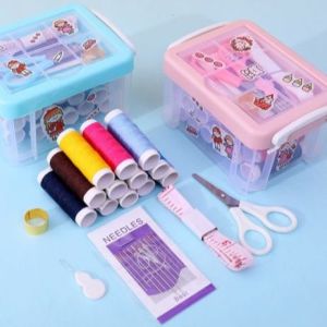 Sewing Box Portable 30 pcs Sewing Box Set Household Sewing Kit Portable Large Three Layer  (no sticker)