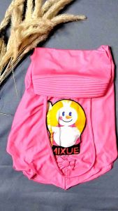 Hijab Anak Perempuan Mixue Pita Depan Jilbab Instan Anak Karakter Es Krim Mixu Kerudung Geblosan 3 4 5 6 Tahun