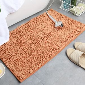 Villagee Chenille Door Mat Absorbent Quick Dry Floor Mat Non-Slip Bathroom Door Mat HU2-2523