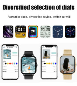 minbai01 Trendy fashion bluetooth sports bracelet health monitoring smart pink watch