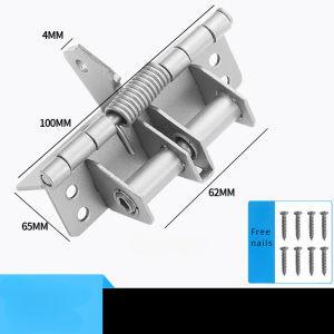 Automatic Door Closer Hinges Right Angle Locator Multifunctional Invisible Spring Buffer Door Closer