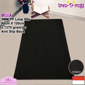 Tren-D-rugs Karpet sajadah polos alas lantai kamar tidur minimalis anti slip 80 cm x 120 cm - NMs