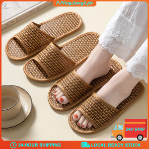 Natural Tropical Couples Home Vine Grass Woven Mens and Womens Bamboo Vine Summer Slippers cool