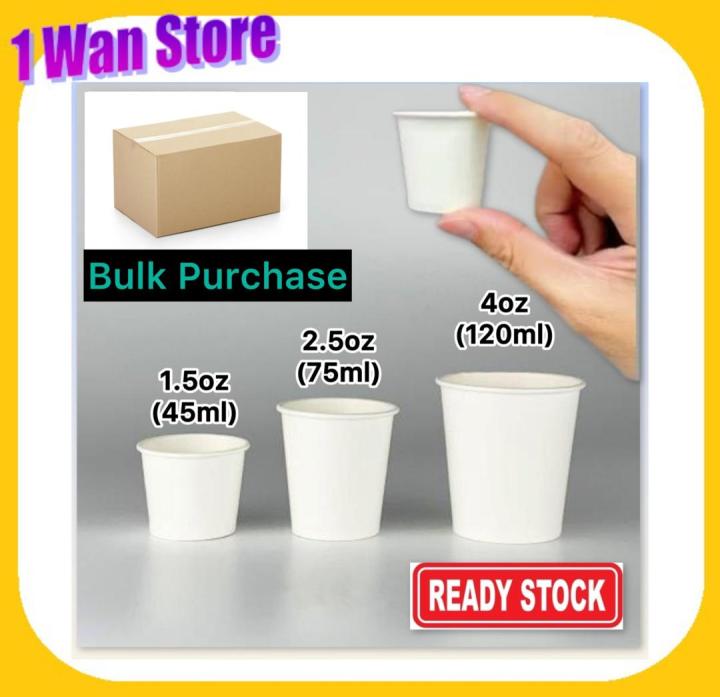 BULK BUY Disposable Paper Cup / Sampling cup (1.5oz / 2.5oz / 4oz ...