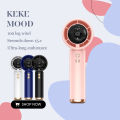N68 Portable Turbo Mini Handheld Fan USB Rechargeable 100 Level Adjustable Speed ​​Long Battery Life LED Digital Display. 