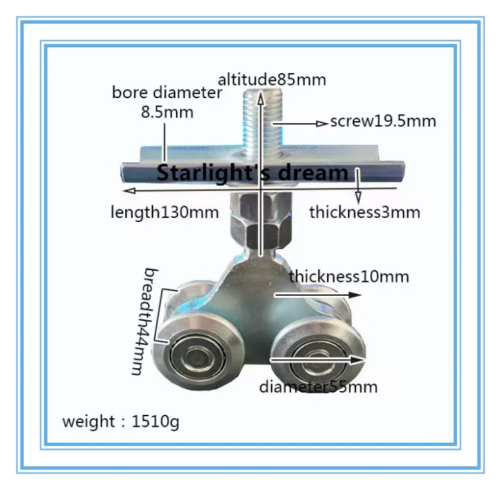 -JIEYIJIA-48/58mm/V/U/H 304 Stainless Steel Swivel Wheel 360 ...