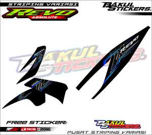 STRIPING VARIASI HONDA REVO ABSOLUTE / STICKER LIST VARIASI MOTOR HONDA REVO ABSOLUTE