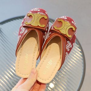 (LOLI-JKT) SD-612 SANDAL ANAK CEWEK SLIP ON MOTIF CC SIZE 26-36