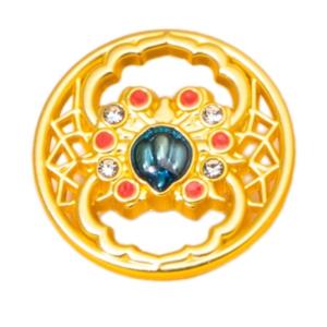 Clothes Button Sewing Button Hollow Floral Button Round Metal Button for Cheongsan Shirt Coat Dress Jackets Clothing