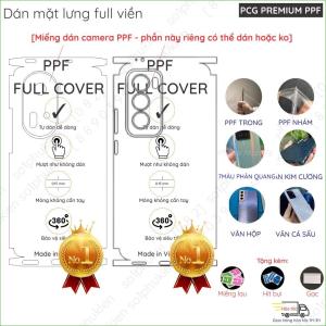 Dán PPF mặt lưng full viền tương thích Oppo Reno12 5G/ Reno12 Pro 5G/ Reno12 F 5G (Reno 12 12 pro 12F)/ Reno 11 5G/ Reno 11 pro 5G