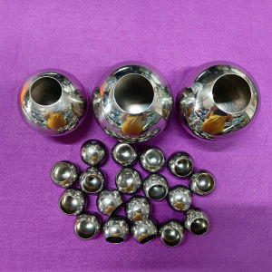 Quả cầu INOX rỗng 1 đầu. Quả cầu trang trí cầu thang lan can........