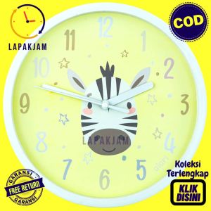 Jam Dinding Analog Dekorasi Rumah Anak Anak Murah Besar Alari AL1919 Elephant Modern BestSeller