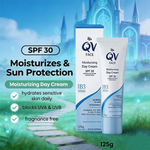 Ego QV Face Moisturising Day Cream SPF 30 125g EXP:02/2027 [ Moisturiser Normal To Dry Sensitive Skin ]