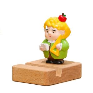 SAZ92 Ancient Clothing Funny Doll Phone Stand Resin Aesthetic Cartoon Desk Lazy Bracket Miniature Statuette Multi-functional Chinese Style Mobile Phone Holder Smart Phone Display