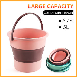 HELDL 5L/10L/17L/Foldable Barrel Plastic Car Wash Bucket Household Cleaning Bucket Foot Bath Folding Bucket