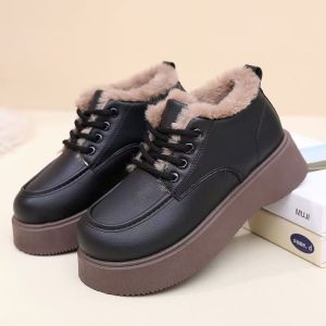 Free Shipping WomenS Cotton Shoes 2026 Winter Collection Fleece-Lined And Thickened Snow Boots Thick-Soled Comfortable Sporty Outdoor And Warm Suitable For Mothers