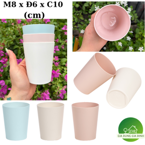 Cốc phíp tròn uống nước nhựa Việt Nhật 330ml 6239 Ly nhựa chịu nhiệt cho nhà hàng quán ăn 1