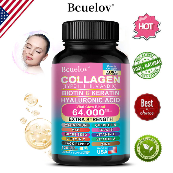 Bcuelov Collagen Peptide Supplement Anti-Aging and Joint Health Support  Beauty Supplement Youthful Glow Skin Elasticity Strong Joints Healthy Hair  Growth Healthy Nails - Lazada | Lazada