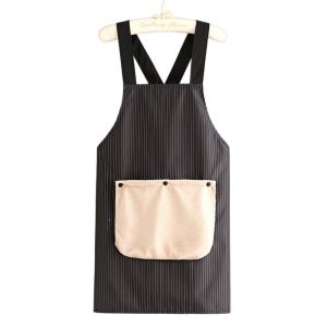 LIANG Waterproof Kitchen Cooking Apron Stain-proof X-Back Household Work Apron Comfortable Breathable Dishwashing Cleaning Apron Restaurant Use