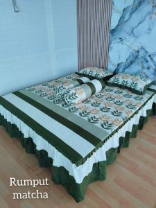 TERMURAH!!SPREI RUMBAI 160*200// SPREI RUMBAI QUEEN//SPREI RUMBAI MURAH//SPREI RUMBAI 160*200 MOTIF BUNGGA