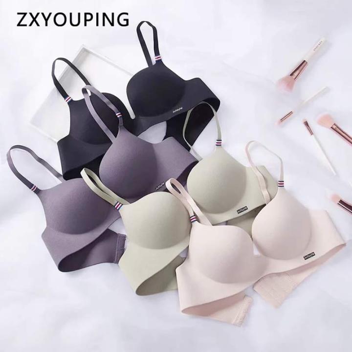 【high quality】【Ready Stock Summer Light and Small Chest Gathered Bra