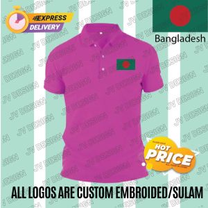 💥⏩ PROMOSI HEBAT ⏪💥 [SULAM] EXCLUSIVE BANGLADESH FLAG LOGO 2POLO EMBROIDERY BAJU LELAKI PEREMPUAN POLO TEE!! 100% COTTON BNG3